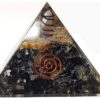 Black Tourmaline Energy Generator Orgone Crystal Pyramid For EMF Protection & Healing.